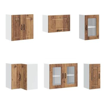 11-tlg. K?chenschrank-Set Kalmar Altholz-Optik Holzwerkstoff