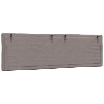Kopfteil-Kissen Taupe 160 cm Stoff