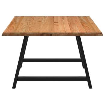 Esstisch mit Baumkanten 180x120x74 cm Massivholz Eiche