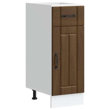 ARDEBO.de - Küchen-Unterschrank Lucca Braun Eichen-Optik Holzwerkstoff