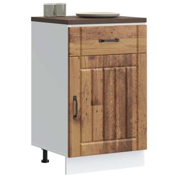 ARDEBO.de - Küchen-Unterschrank Lucca Altholz-Optik Holzwerkstoff
