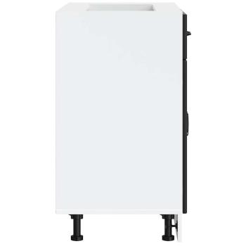 Küchen-Unterschrank Lucca Schwarz Holzwerkstoff