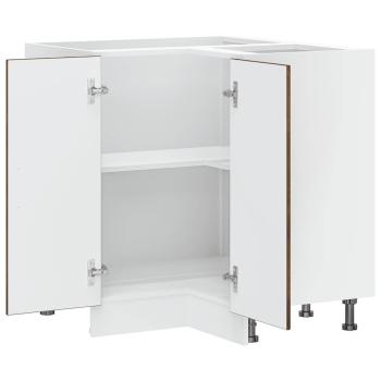ARDEBO.de - Küchen-Eckunterschrank Lucca Räuchereiche Holzwerkstoff