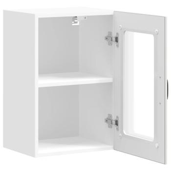 Küchen-Hängeschrank mit Glastür Lucca Weiß