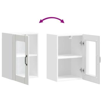 Küchen-Hängeschrank mit Glastür Lucca Weiß