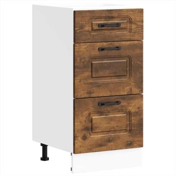 Küchenunterschrank Kalmar Räuchereiche Holzwerkstoff