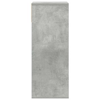 Bücherregal Betongrau 34x31x80 cm Holzwerkstoff