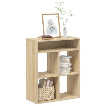 ARDEBO.de - Bücherregal Sonoma-Eiche 66x31x80 cm Holzwerkstoff