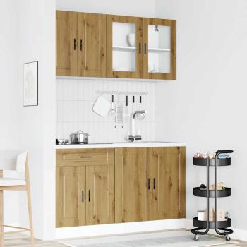 4-tlg. Küchenschrank-Set Kalmar Artisan-Eiche Holzwerkstoff