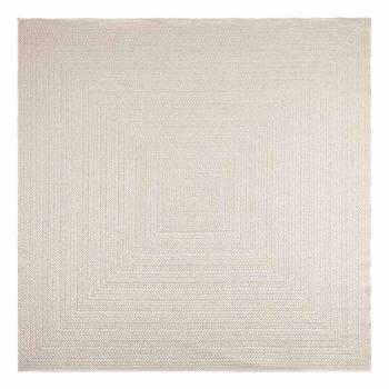 Teppich ZIZUR Creme 240x240 cm Jute-Optik Indoor und Outdoor