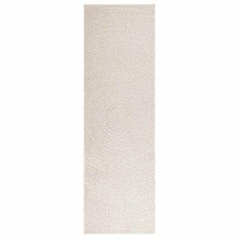 Teppich ZIZUR Creme 80x250 cm Jute-Optik Indoor und Outdoor