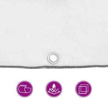 Transparente Plane mit Ösen 3x5 m Polyethylen