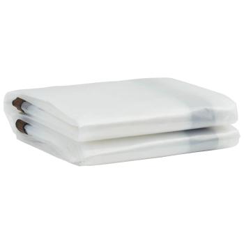 Transparente Plane mit Ösen 2x6 m Polyethylen