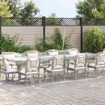 Transparente Plane mit Ösen 3x8 m PVC