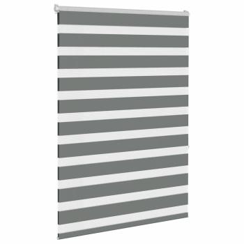 Zebra Jalousie Dunkelgrau 105x150 cm Stoffbreite 100,9 cm