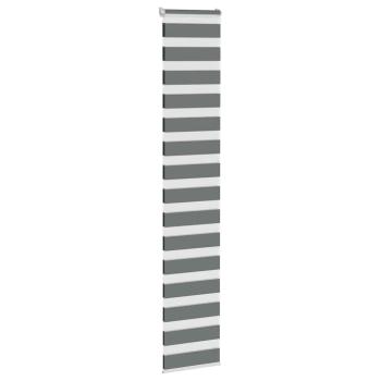 Zebra Jalousie Dunkelgrau 45x230cm Stoffbreite 40,9cm Polyester