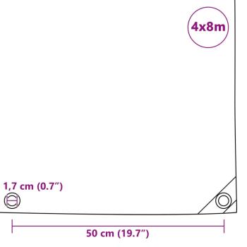 Abdeckplane 650 g/m² 4x8 m Grün