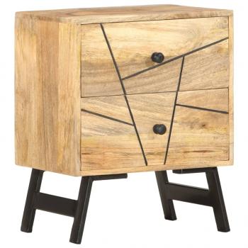 ARDEBO.de - Nachttisch 40x30x50 cm Massivholz Mango