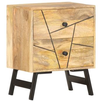 Nachttisch 40x30x50 cm Massivholz Mango