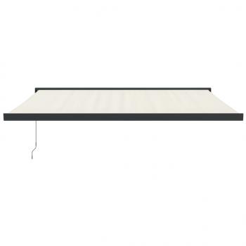 Markise Einziehbar Creme 4x3 m Stoff und Aluminium