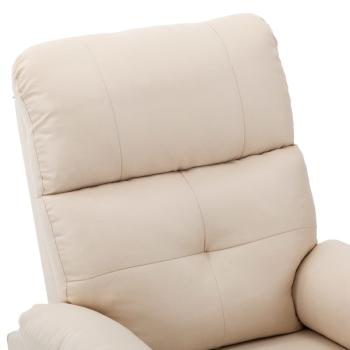 Massagesessel Elektrisch Creme Stoff