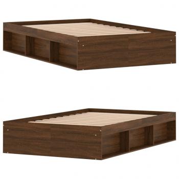 Bettgestell Braun Eichen-Optik 120x190 cm