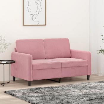 ARDEBO.de - 2-Sitzer-Sofa Rosa 120 cm Samt