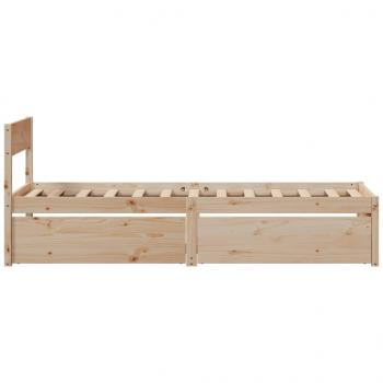 Massivholzbett ohne Matratze 100x200 cm Kiefernholz