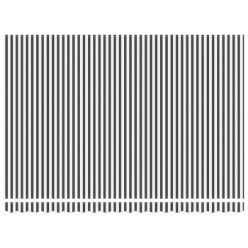 Markise Einziehbar Anthrazit und Weiß 4,5x3 m Stoff & Aluminium