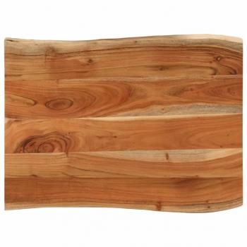 ARDEBO.de - Tischplatte 90x60x2,5 cm Rechteckig Massivholz Akazie Baumkante