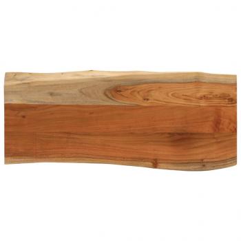 ARDEBO.de - Tischplatte 90x40x3,8 cm Rechteckig Massivholz Akazie Baumkante