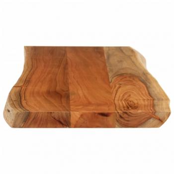 Tischplatte 90x40x3,8 cm Rechteckig Massivholz Akazie Baumkante