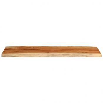 Tischplatte 110x40x3,8cm Rechteckig Massivholz Akazie Baumkante
