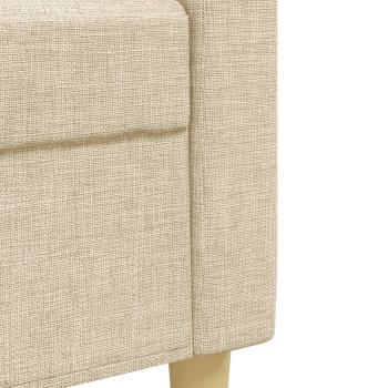 3-tlg. Sofagarnitur Creme Stoff