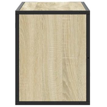 TV-Schrank Sonoma-Eiche 80x31x39,5 cm Holzwerkstoff und Metall