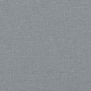 Schaukelsessel mit Hocker Hellgrau Stoff