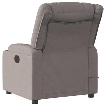 Massagesessel Taupe Stoff
