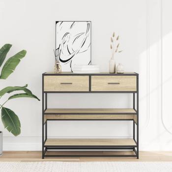 Konsolentisch Sonoma-Eiche 90x35x80 cm Holzwerkstoff