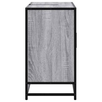 Waschbeckenunterschrank Grau Sonoma 80x33x60 cm Holzwerkstoff