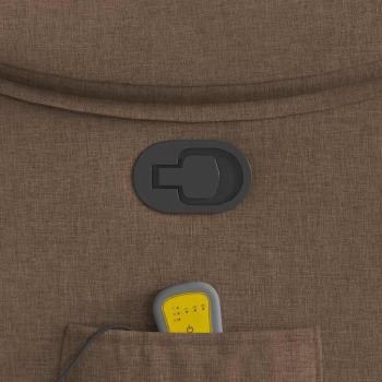 Massagesessel Braun Stoff