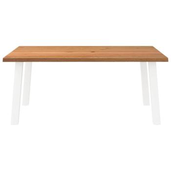 Esstisch Hellbraun 180x120x74 cm Massivholz Eiche Rechteckig