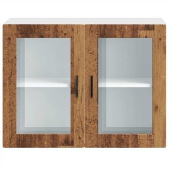 Küchen-Hängeschrank mit Glastür Porto Altholz-Optik