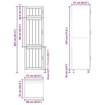Küchenschrank Lucca Sonoma-Eiche Holzwerkstoff