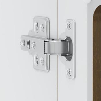 Küchen-Hängeschrank mit Glastür Lucca Braun Eichen-Optik