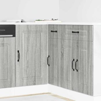 ARDEBO.de - Küchenunterschrank Kalmar Grau Sonoma Holzwerkstoff
