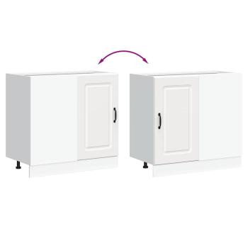 Küchenunterschrank Kalmar Weiß Holzwerkstoff