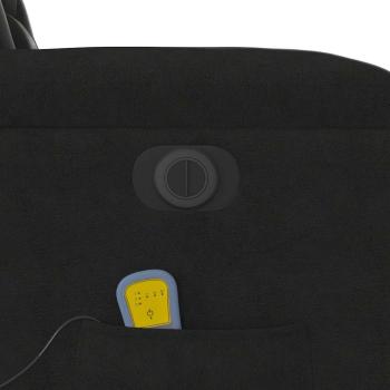 Massagesessel Elektrisch Schwarz Mikrofasergewebe