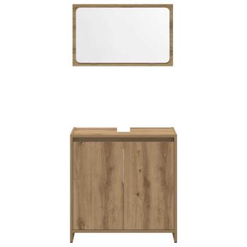 4-tlg. Badmöbel-Set Artisan-Eiche Holzwerkstoff