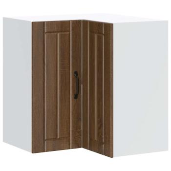Küchen-Eckhängeschrank Lucca Braun Eichen-Optik Holzwerkstoff