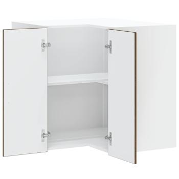 Küchen-Eckhängeschrank Lucca Braun Eichen-Optik Holzwerkstoff